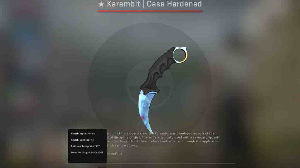 Нож «Karambit Case Hardened»