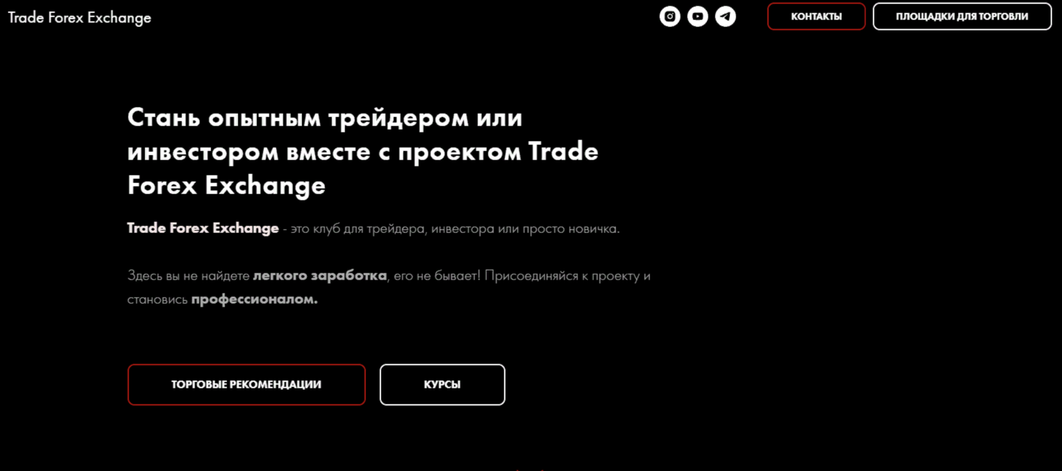 Сайт Trade Forex Exchange