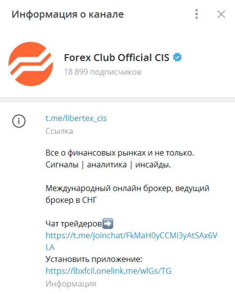 Телеграм-канал Forex Club