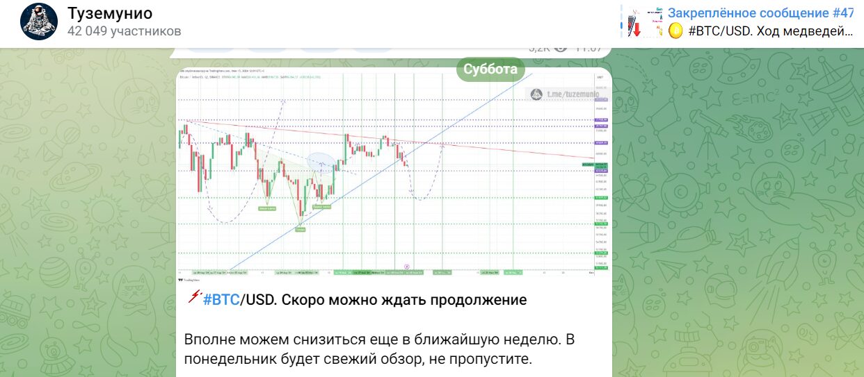 Туземунио в Телеграм