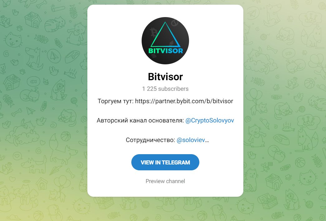 Bitvisor ТГ-канал