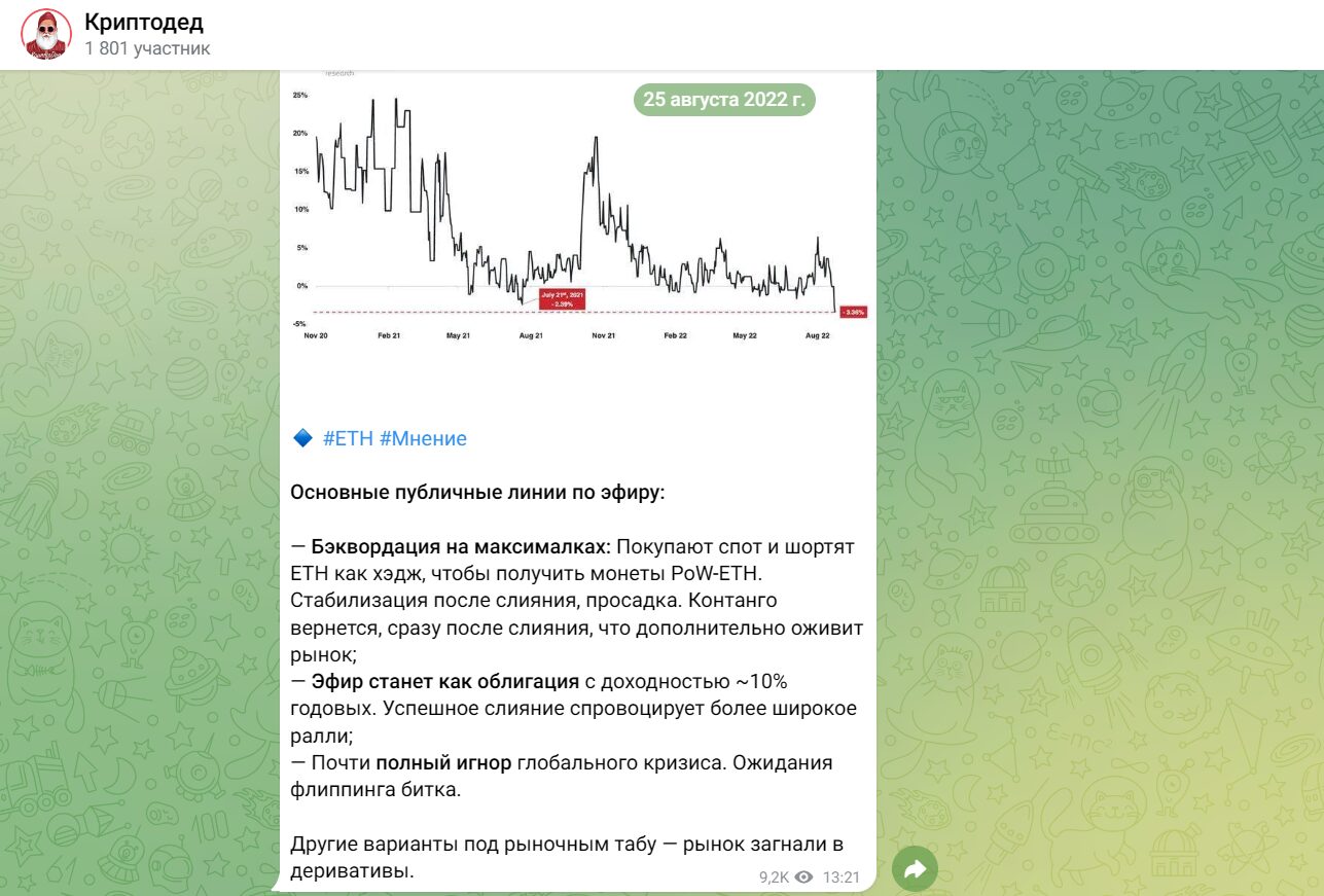 Бесплатные торговые сигналы в канале Криптодед