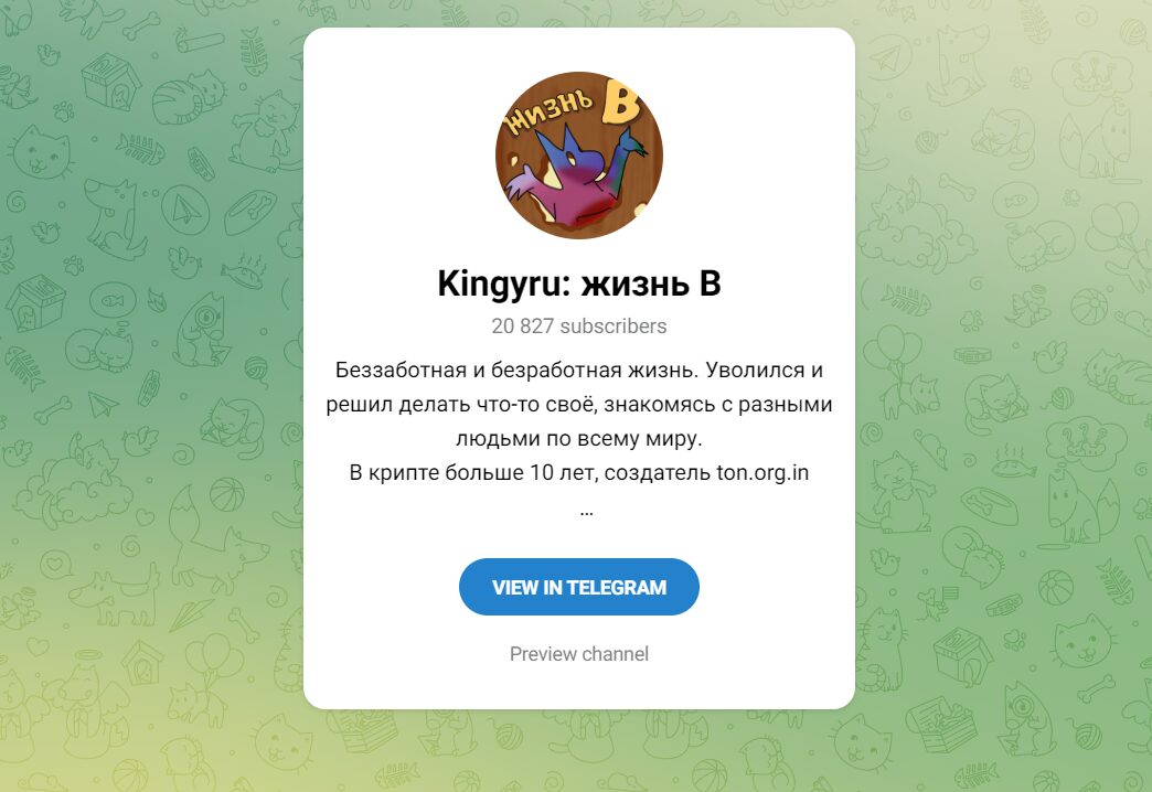 Kingyru жизнь В