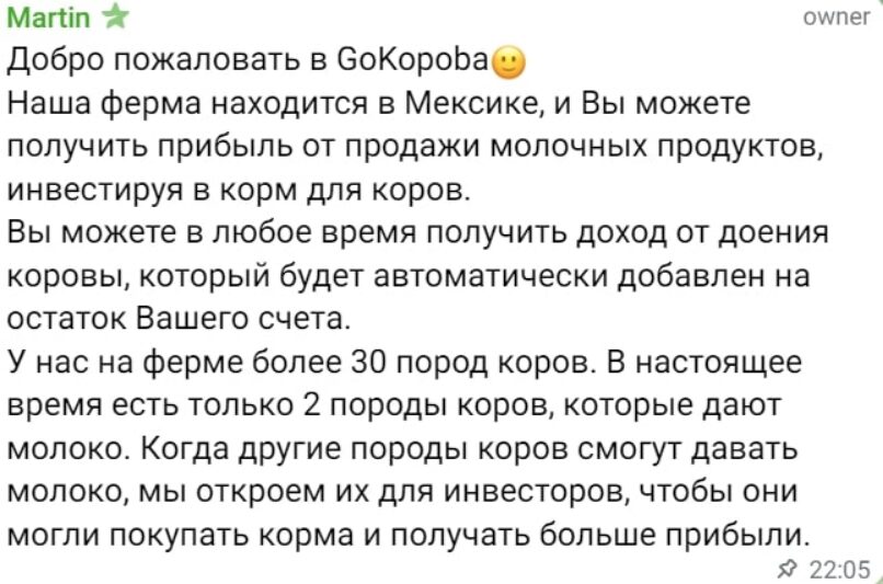 GoKopoba Пост в телеграмм