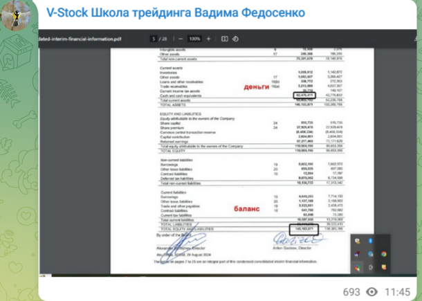 V-Stock Школа трейдинга Вадима Федосенко Выплаты