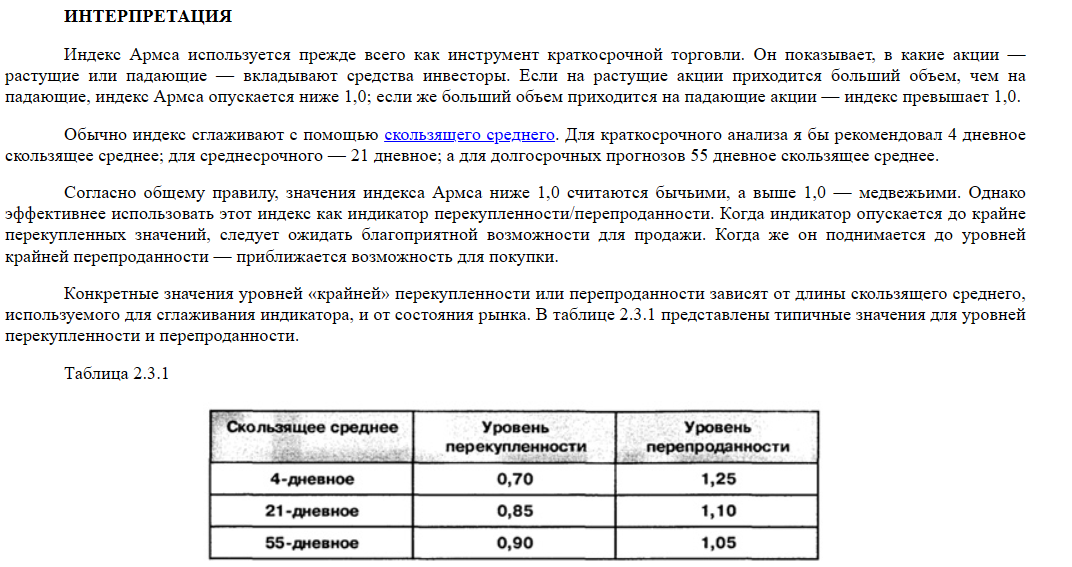 Важность индекса вооружений