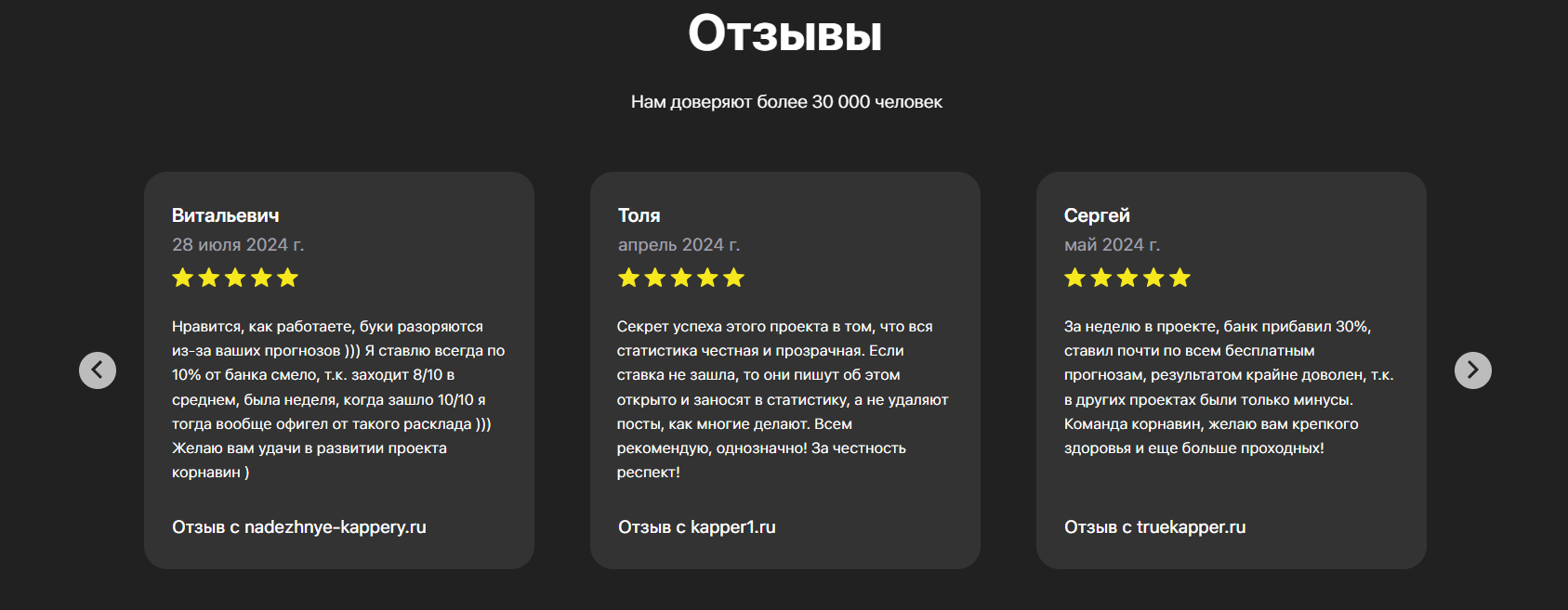 Отзывы на сайте Cornawin com от довольных клиентов